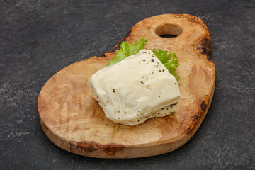 Halloumi cheese with mint for grill