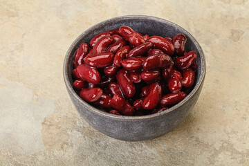 Canned red Kidney in the bowl