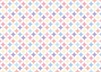 【パターン素材】はんなり七宝繋ぎの背景【ベクター】