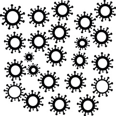 Recently discovered most dangerous white fungus virus after corona virus, White Fungus virus icon, Microscopic virus