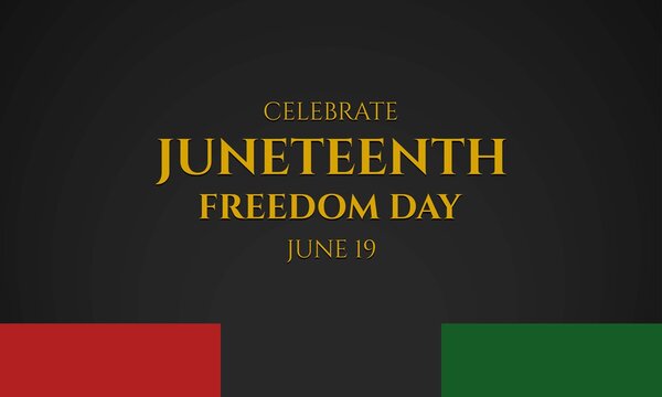 Juneteenth Freedom Day Background Design. Vector Illustration.