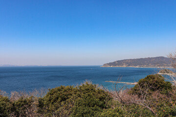 大黒山展望台からの眺望（千葉県鋸南町）