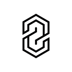 z initial logo design vector template