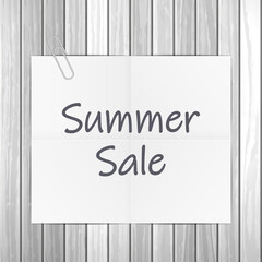 Notepad Summer sale text