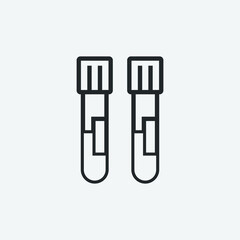 blood test vector icon illustration sign 