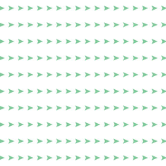 Decorative pattern of arrows green colors