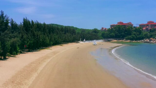Aerial photo of Malan Bay Beach, Dongshan Island, Fujian Province, China
