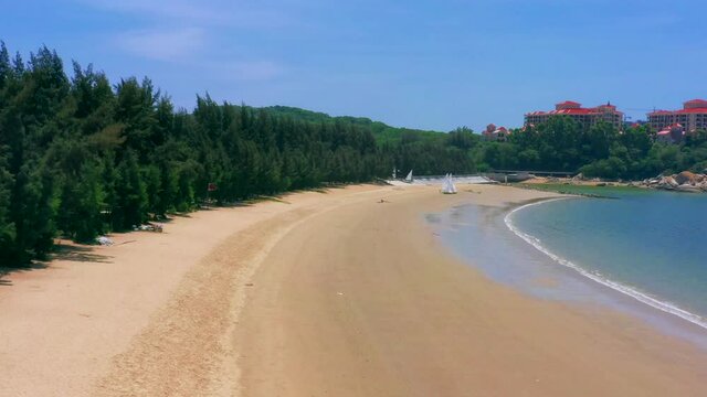 Aerial photo of Malan Bay Beach, Dongshan Island, Fujian Province, China
