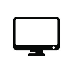 Desktop screen icon vector graphic illustration
