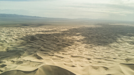 sand dunes in the Gobi desert in Mongolia