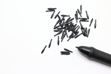 ペンタブレットと替え芯の素材
