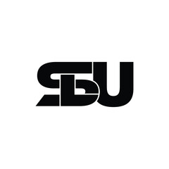 SLU letter monogram logo design vector