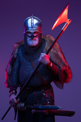 Elder northern style knight with huge axe