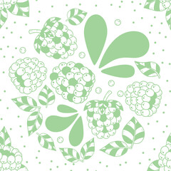 Raspberry Boom Seamless Surface Pattern Design
