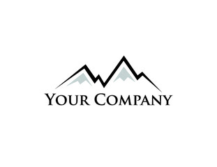mountain logo vector