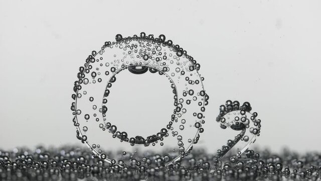 Oxygen chemical formula O2 on white background.