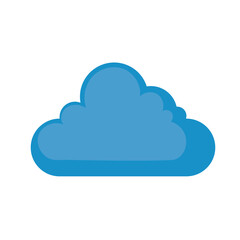 Fototapeta premium Isolated cloud icon