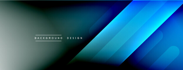 Dynamic lines abstract background. 3D shadow effects and fluid gradients. Modern overlapping forms