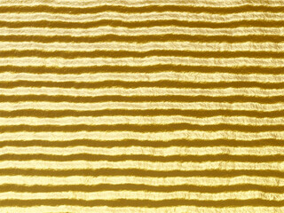 3D rendering. Abstract rippled gold background.