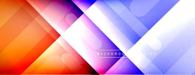 Dynamic lines abstract background. 3D shadow effects and fluid gradients. Modern overlapping forms