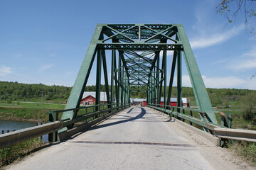North Enosburg bridge and farm in Vermont