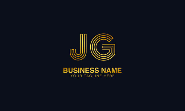 JG J  G initial logo | initial based abstract modern minimal creative logo, vector template image. luxury logotype logo, real estate homie logo. typography logo. initials logo.