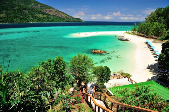 beach at Lipe Island , Satun Thailand