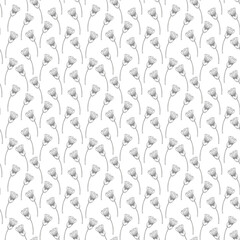 Daisy flower seamless fabric pattern, seamless digital paper