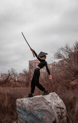 beautiful girl with a katana © Женя Шаповалов