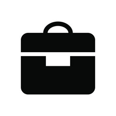 Suitcase icon vector graphic illustration