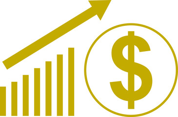 Icon Graph Of Trade, Exchange Rates. Impact Training - Double or Triple Your Sales Income