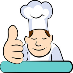 Cartoon chef logo