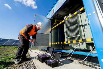 Execution of electrical measuring works on the power transformer