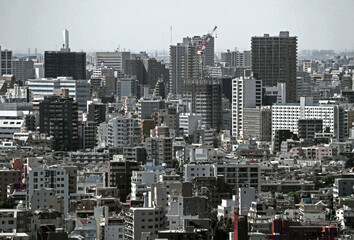 View of residential area in Tokyo