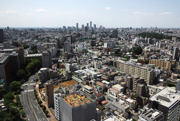 View of residential area in Tokyo