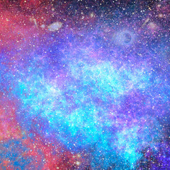 Space. Stars. Original digital art. 