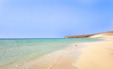 Foto op Plexiglas Sotavento Beach, Fuerteventura, Canarische Eilanden Zuid Fuertevetura, Playa de Sotavento de Jandia. Sotaventostrand in Fuerteventura, Canarische Eilanden, Spanje.