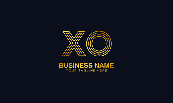 XO X O initial logo | initial based abstract modern minimal creative logo, vector template image. luxury logotype logo, real estate homie logo. typography logo. initials logo.
