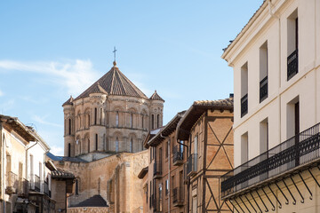 Streets and Collegiate Church of Santa Maria La Mayor in Toro, Zamora