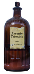 Vintage Glass Bottle Of Arsenic Poison - 435055514