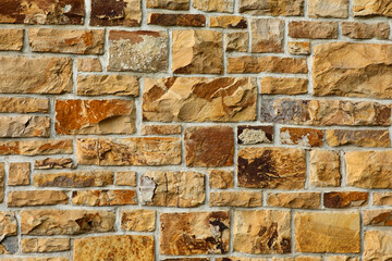Bricked stone wall as a background 