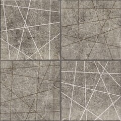 Grey ceramic floor and wall tile seamless texture with irregular lines