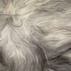 Icelandic natural light grey undyed sheepskin Texture