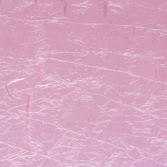 Pink crinkled wrapping paper texture