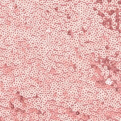 Polyester sequin fabric texture in blush rose