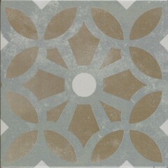 Porcelain tile texture with flower pattern and matt coating for outdoor flooring