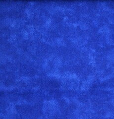 Royal blue cotton fabric texture with mottled effect