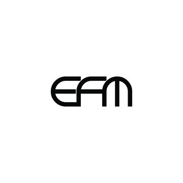 efm letter original monogram logo design