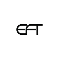 eft letter original monogram logo design