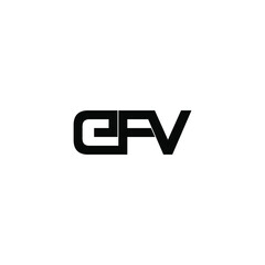 efv letter original monogram logo design